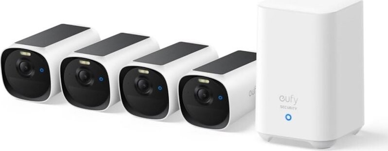 Eufy E40 (sada 4 ks + jednotka HomeBase 2) 2K biely