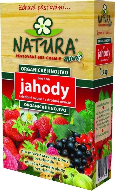 AGRO Hnojivo organické NATURA – jahody, 1,5 kg