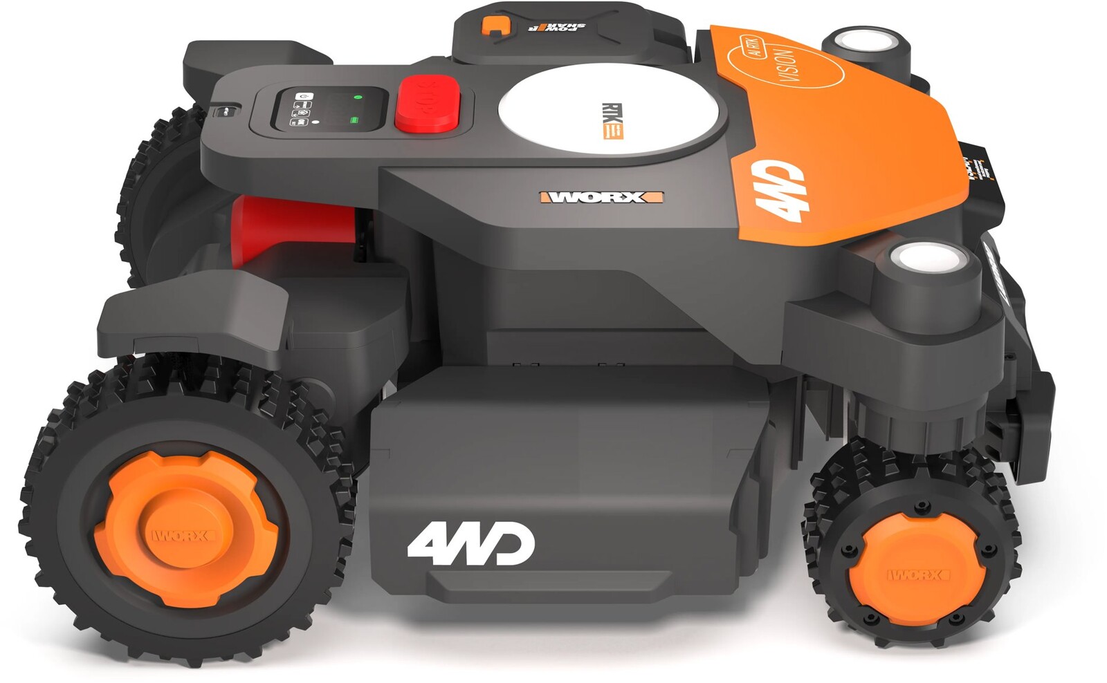 WORX Robotická kosačka WR340 Vision Cloud 4WD 600 m2 (RTK + AI V-SLAM Stereo)
