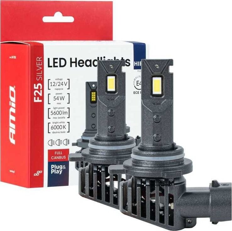 AMIO 2 ks žárovka LED HIR2 12V 2800 lm