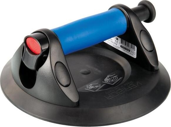 STROXX Jednobodová prísavka na sklo s pumpou, nosnosť 120 kg, priemer 21 cm