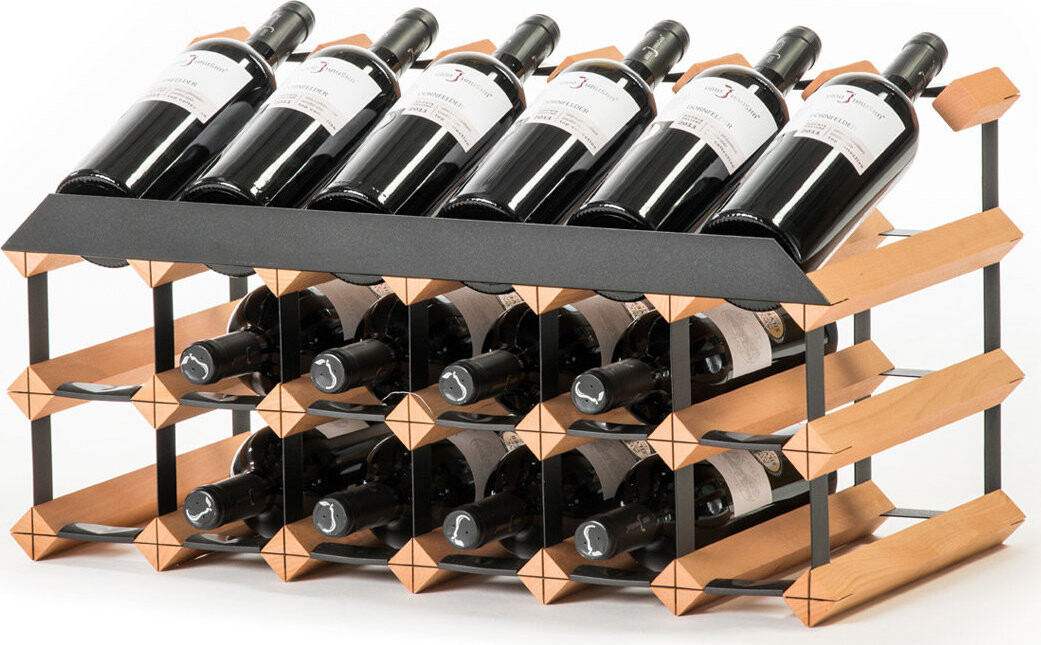 Raxi Classix 5018T Stojan na 18 fliaš z ocele a masívneho dreva