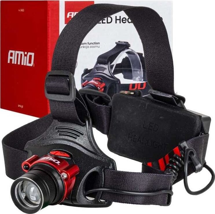 Amio Čelová svítilna nabíjecí LED 180 lm