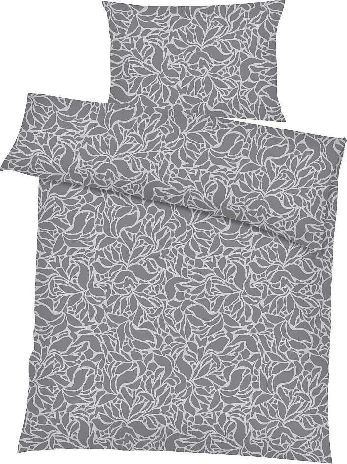 Dadka Obliečky krep 140 × 200 cm, 70 × 90 cm, Sorat tmavosivé