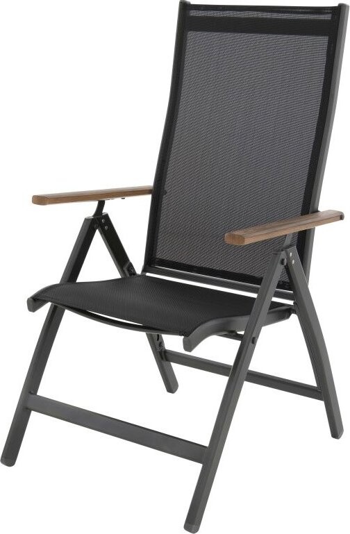 DOPPLER Záhradné kreslo EXPERT WOOD Plus, polohovacie, hliníkové