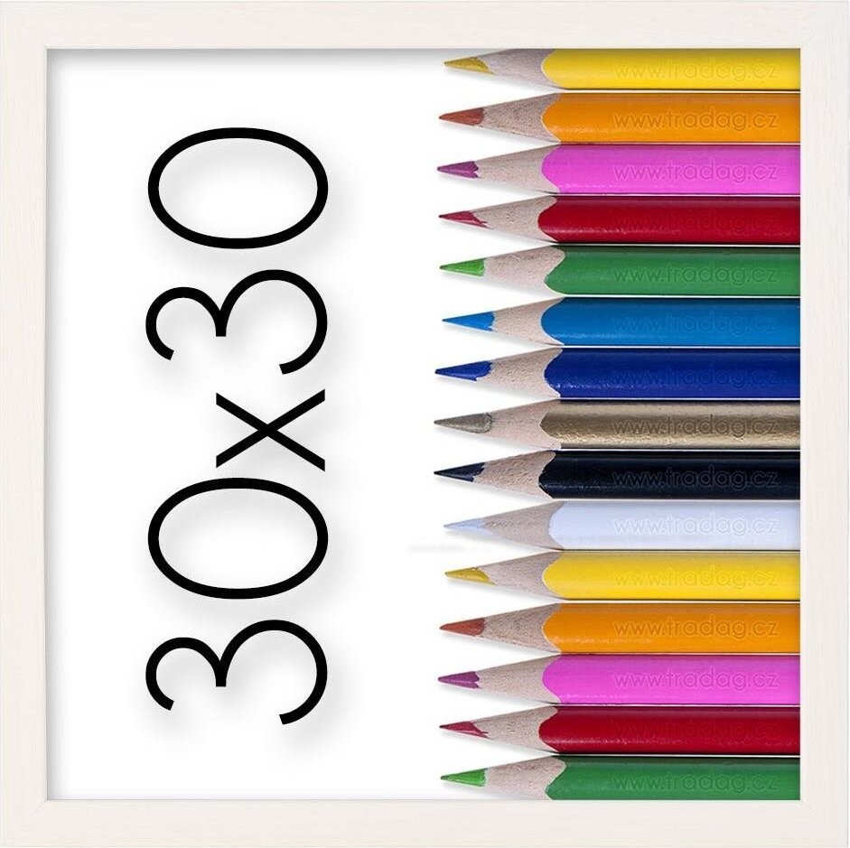 TRADAG Fotorámik 30 × 30 cm, biely