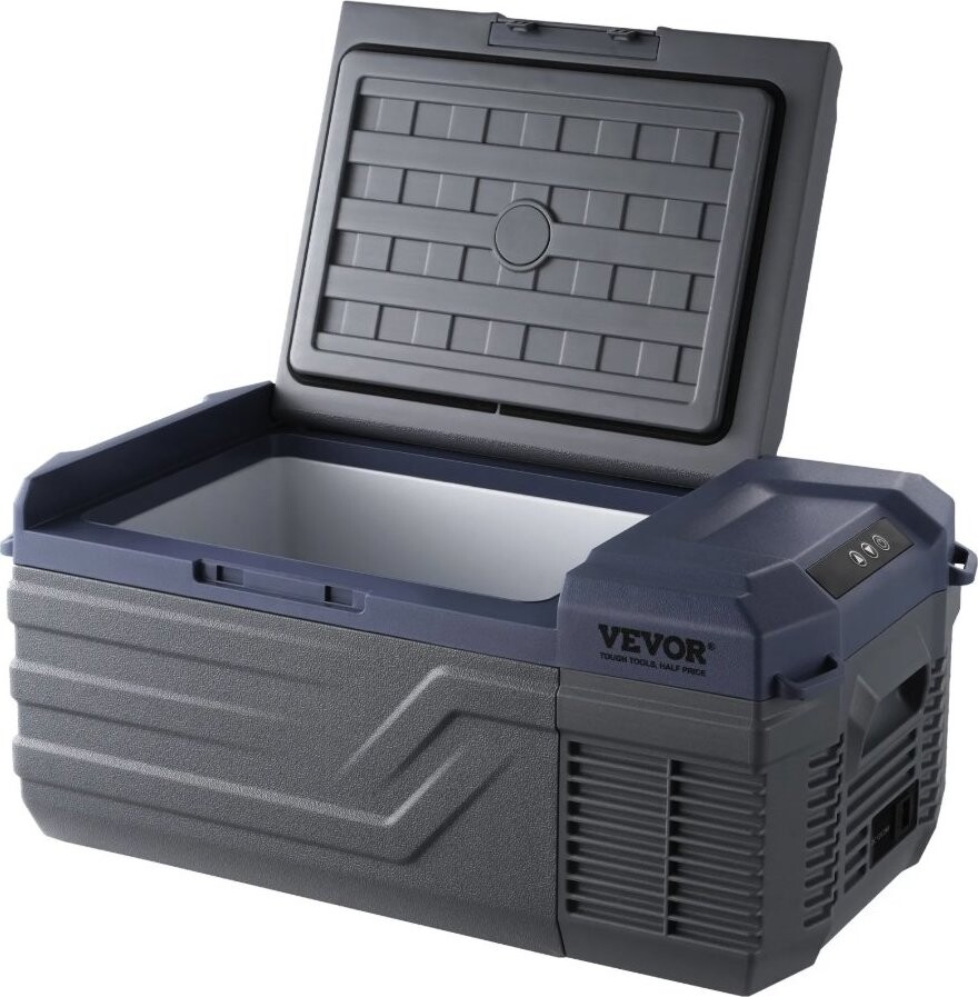 VEVOR Kompresorová autochladnička -20°C, 15 l mraznička s jednou zónou 12/24V DC a 100-240V AC