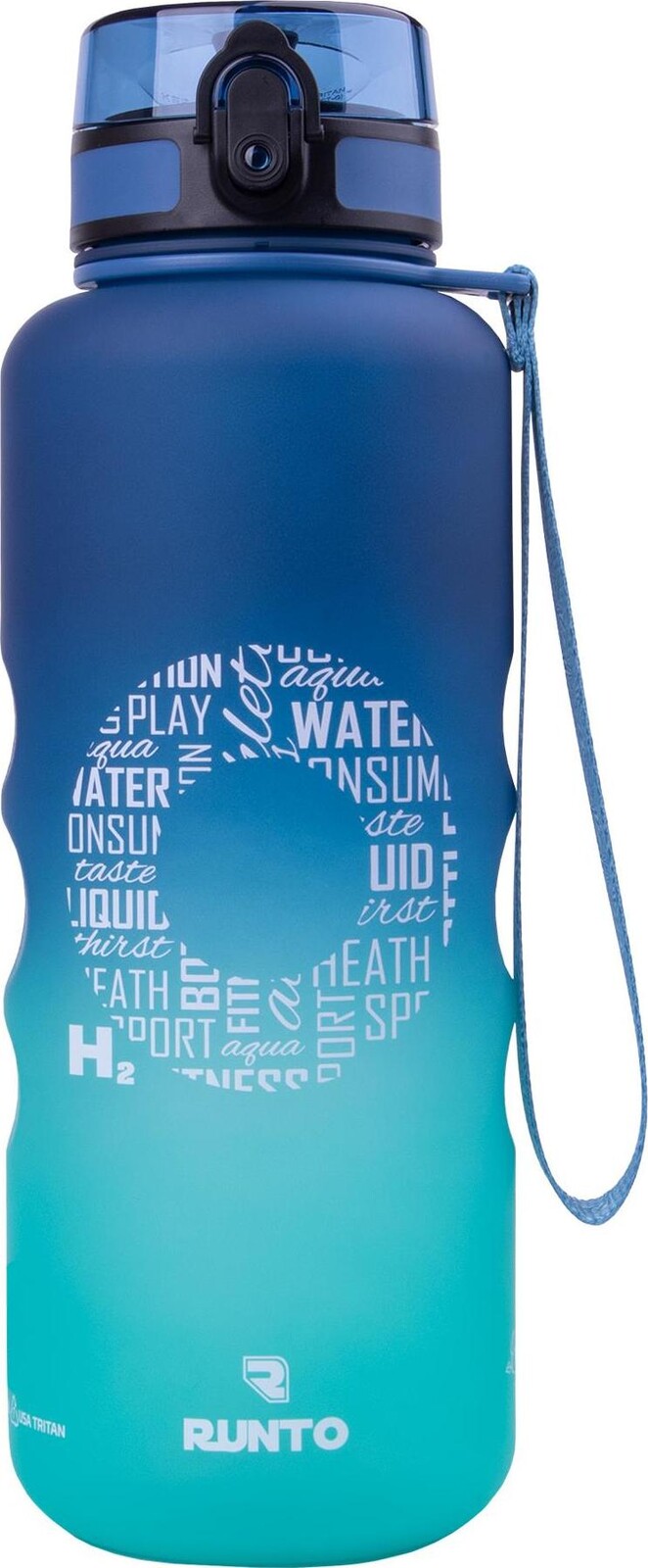 Runto Fľaša Fatboy blue mint 1500 ml