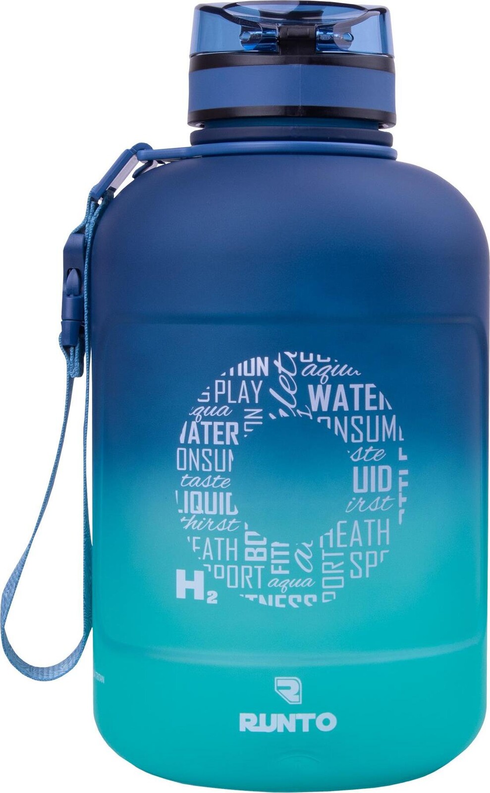 Runto Fľaša Barrel blue mint 2300 ml