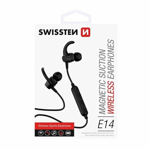 Swissten Bluetooth Earbuds Active, black