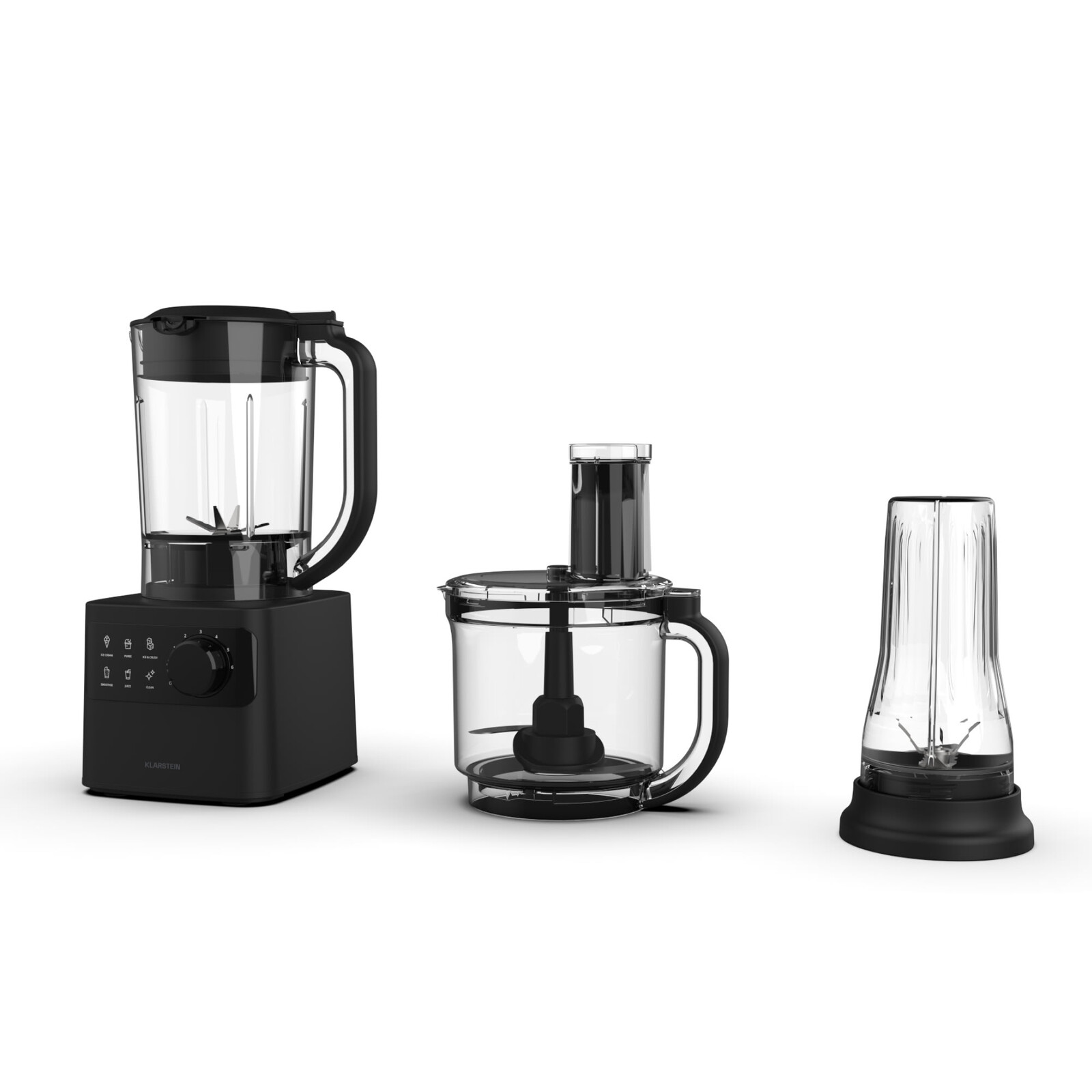 Klarstein Velaire kuchynský robot s mixérom na miesenie, šľahanie a odšťavovanie 1200 W 2 l kuchynský robot/mixér 1,75 l