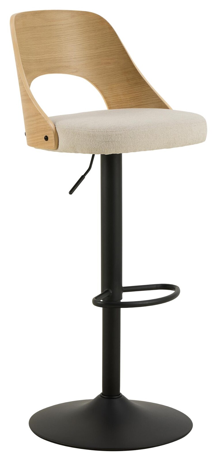 Barová židle Lucy dub přírodní/béžová