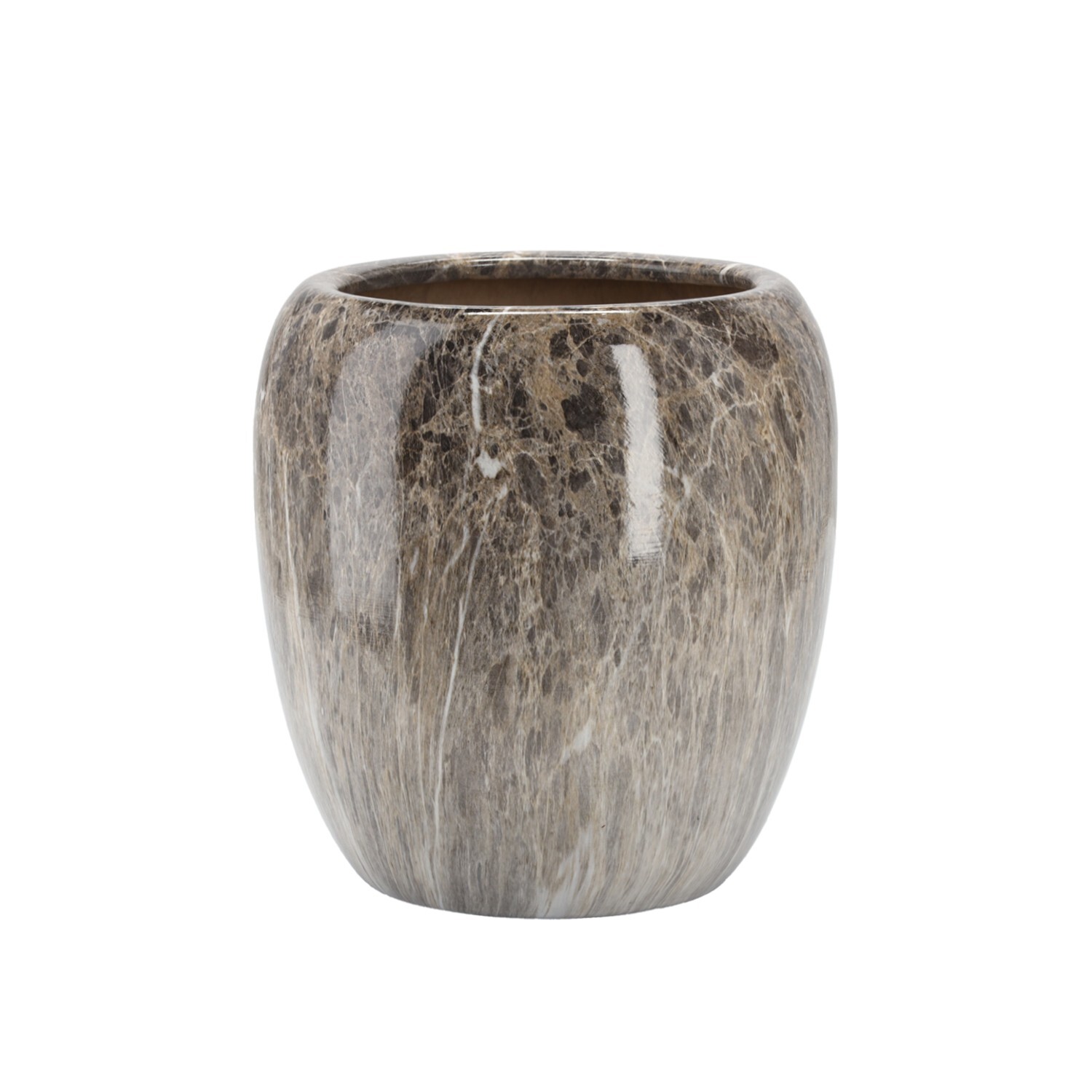 Keramický obal na květináč Marmur 31 cm mramor