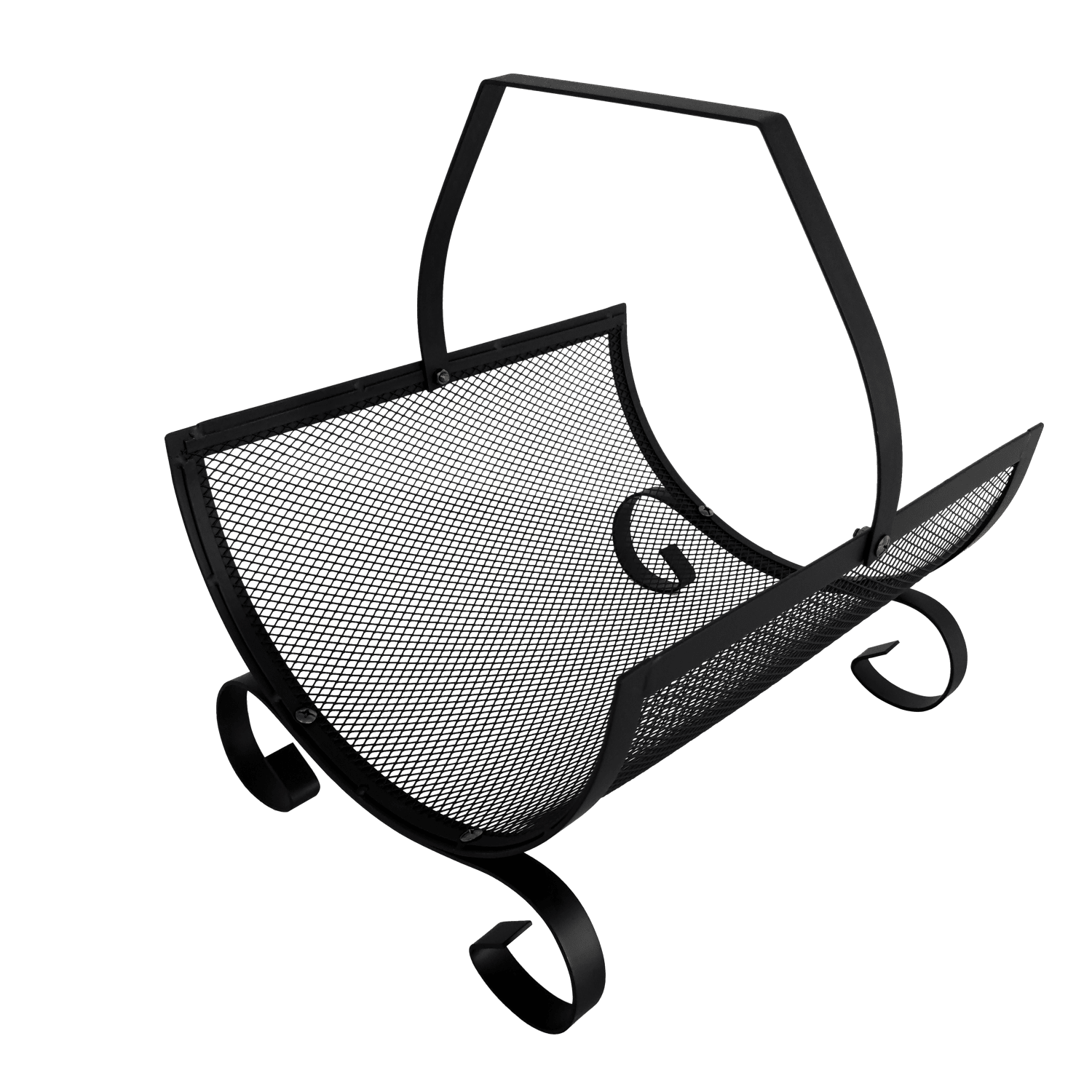 Kovový stojan na dřevo Berns černý