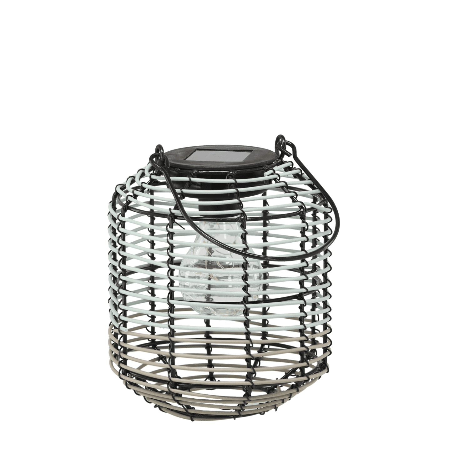 Solární LED lucerna Arden 19 cm zeleno-šedá