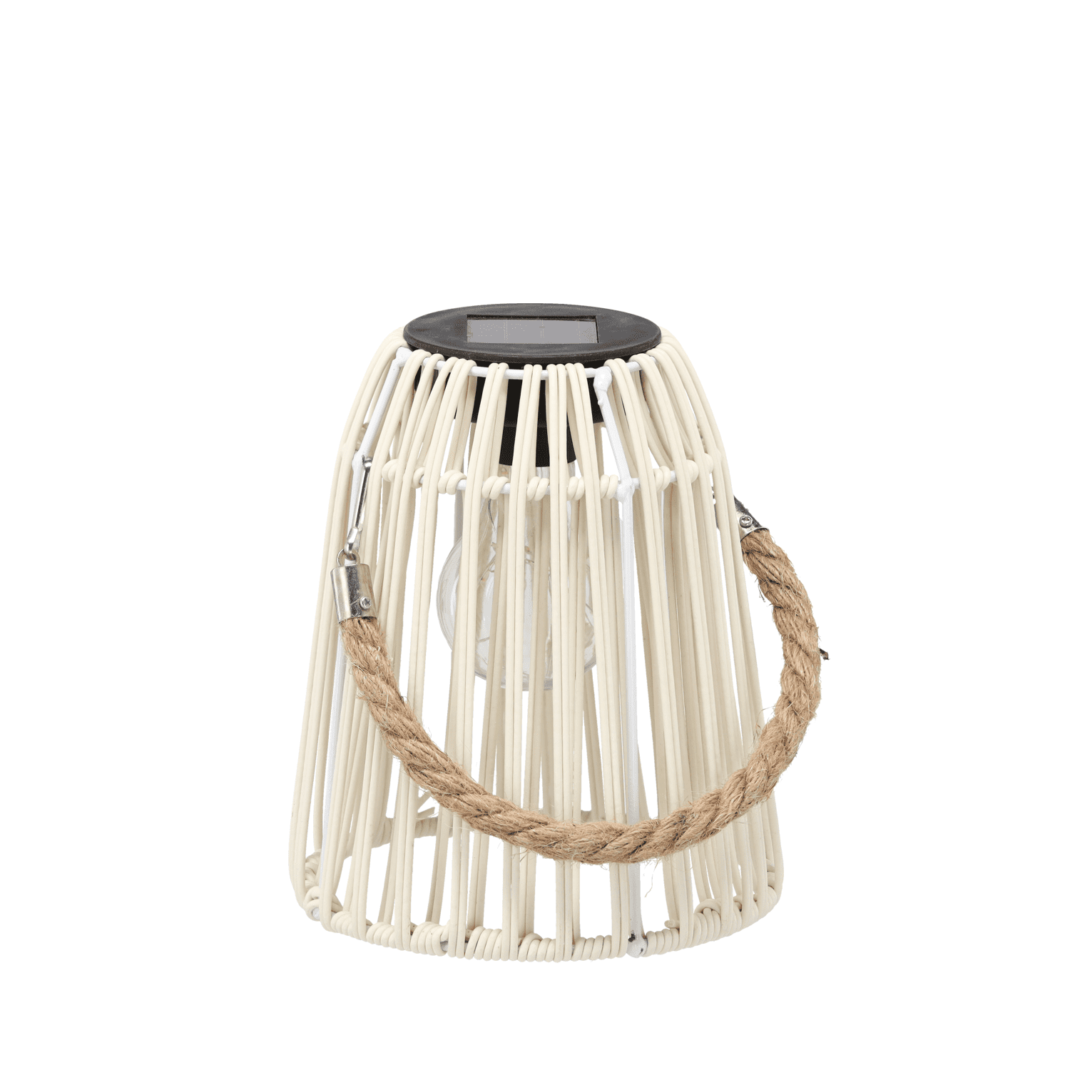 Solární LED lucerna Sofian 18 cm bílá