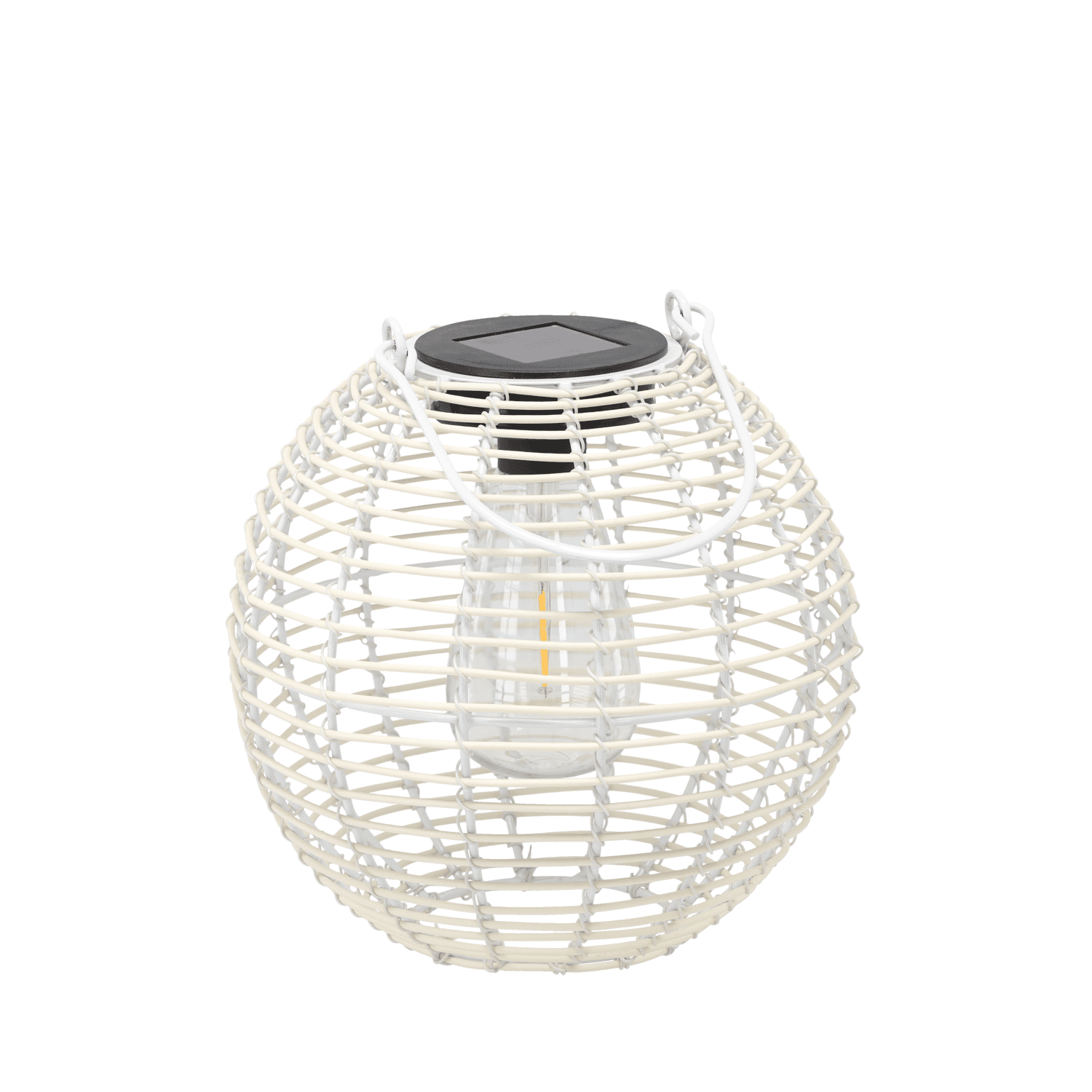 Solární LED lucerna Ubano 19 cm bílá