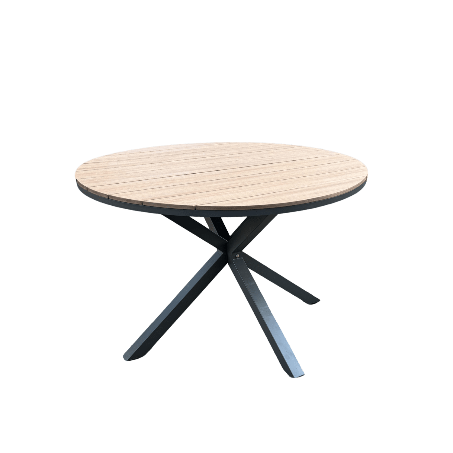 Zahradní stůl Alumio 111,5 cm hnědý/tmavě šedý