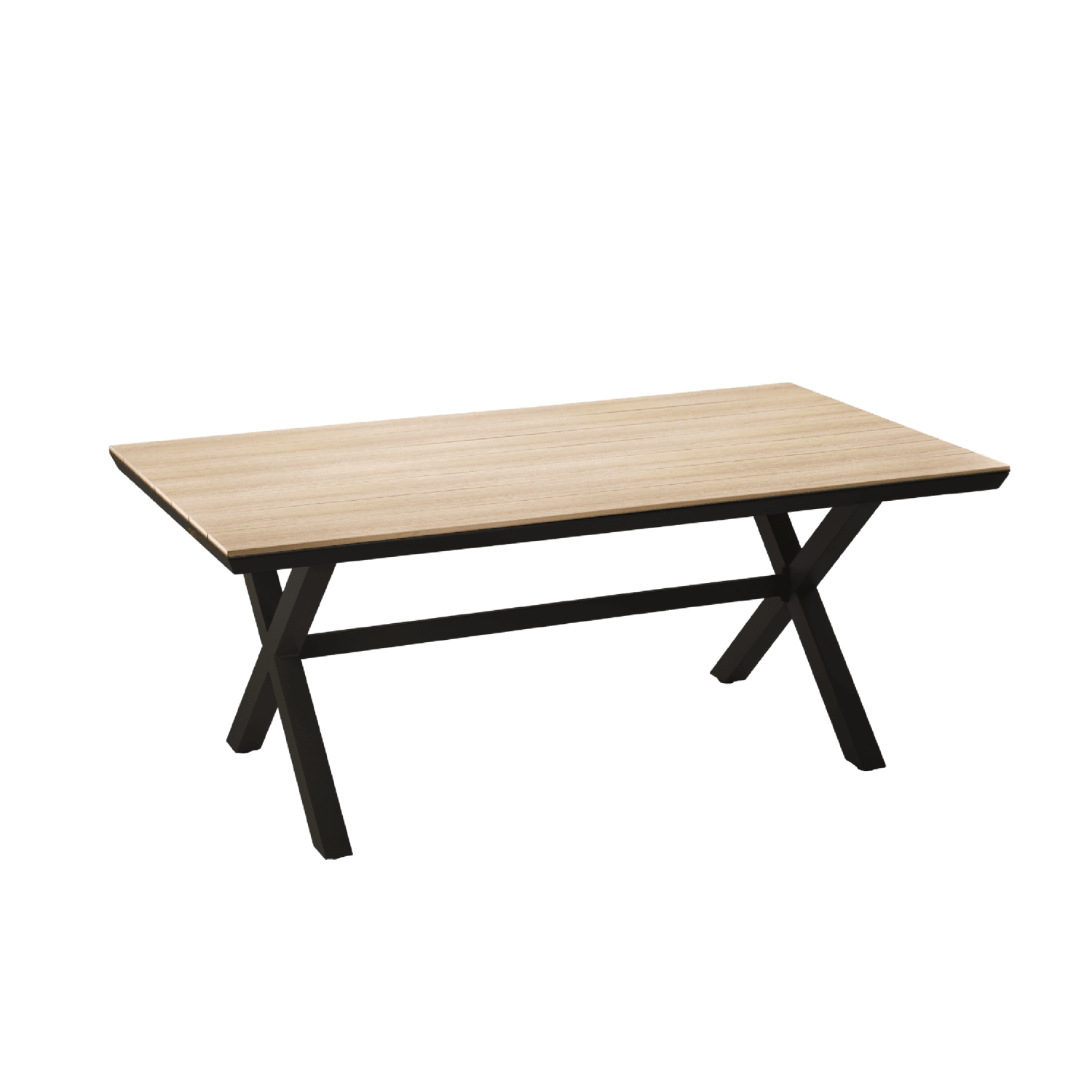 Zahradní stůl Alumio 180 cm hnědý/tmavě šedý