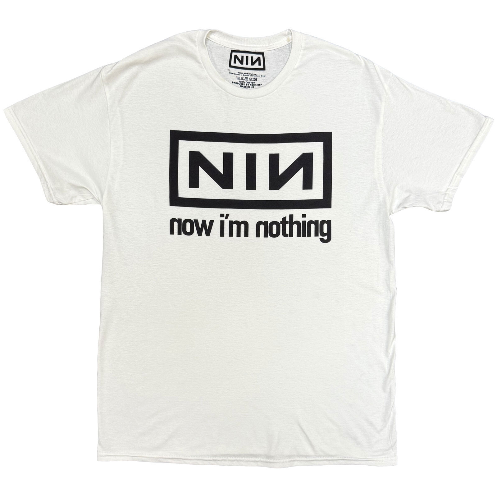 Nine Inch Nails tričko Now I'm Nothing Biela S