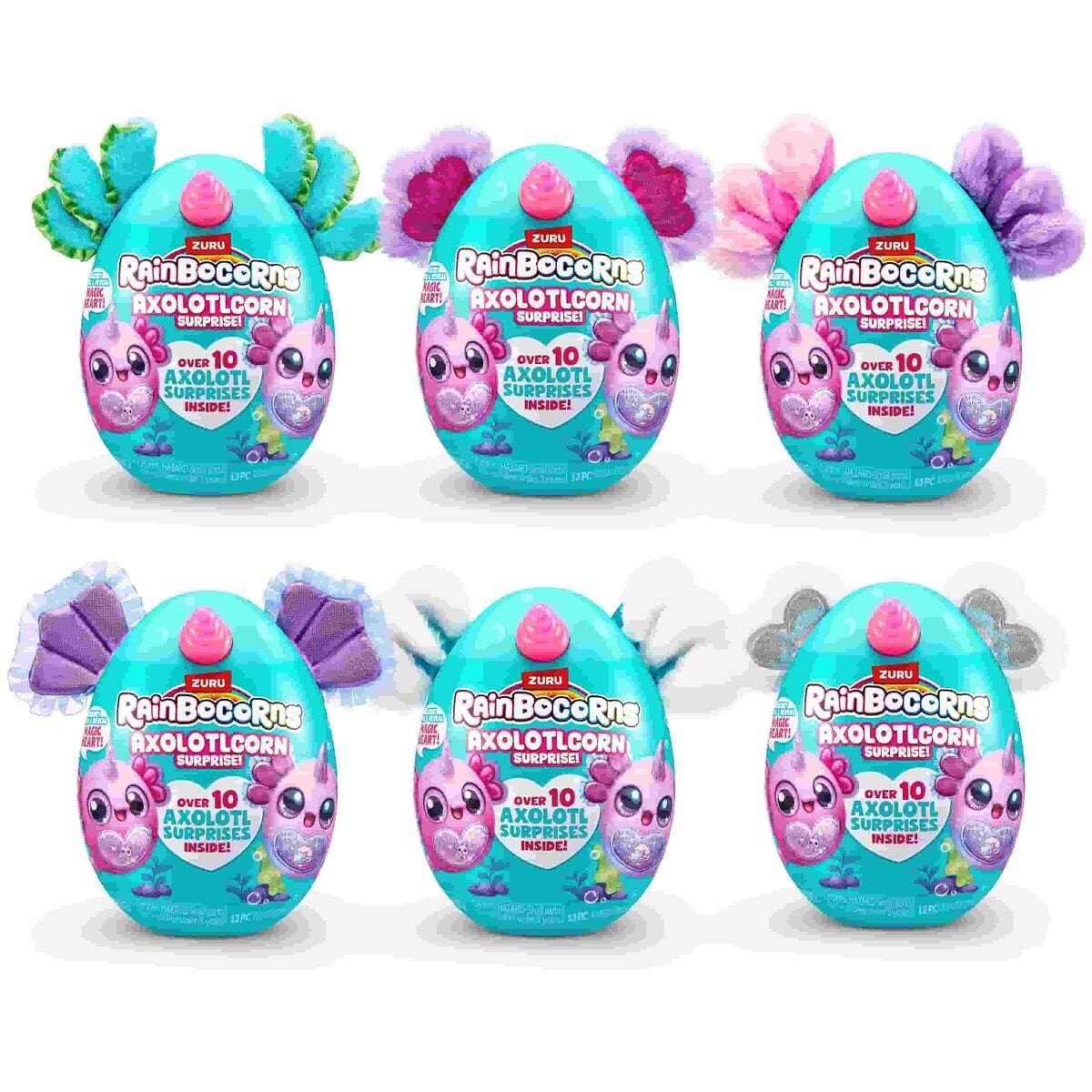 ZURU Rainbocorns: Sparkle Heart Axolotlcorn, viac druhov