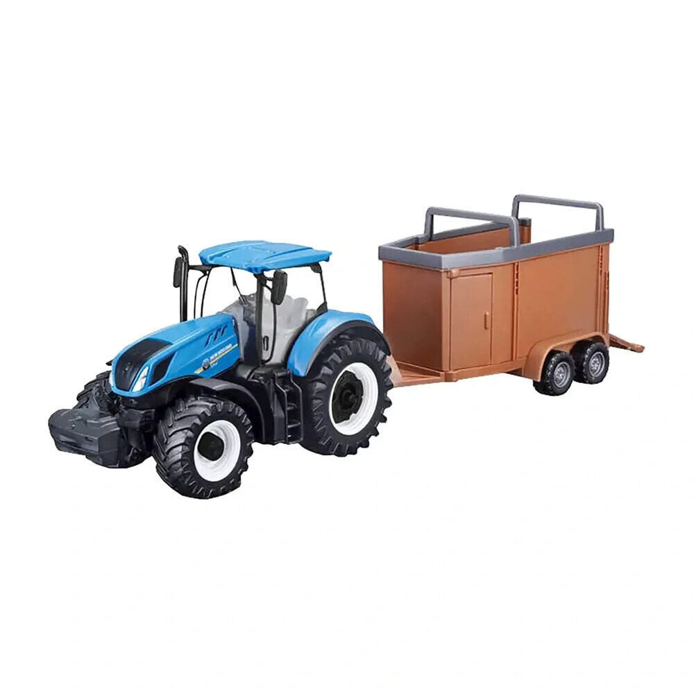 Bburago Farm Traktor na zotrvačník s vlečkou 10 cm, viac druhov