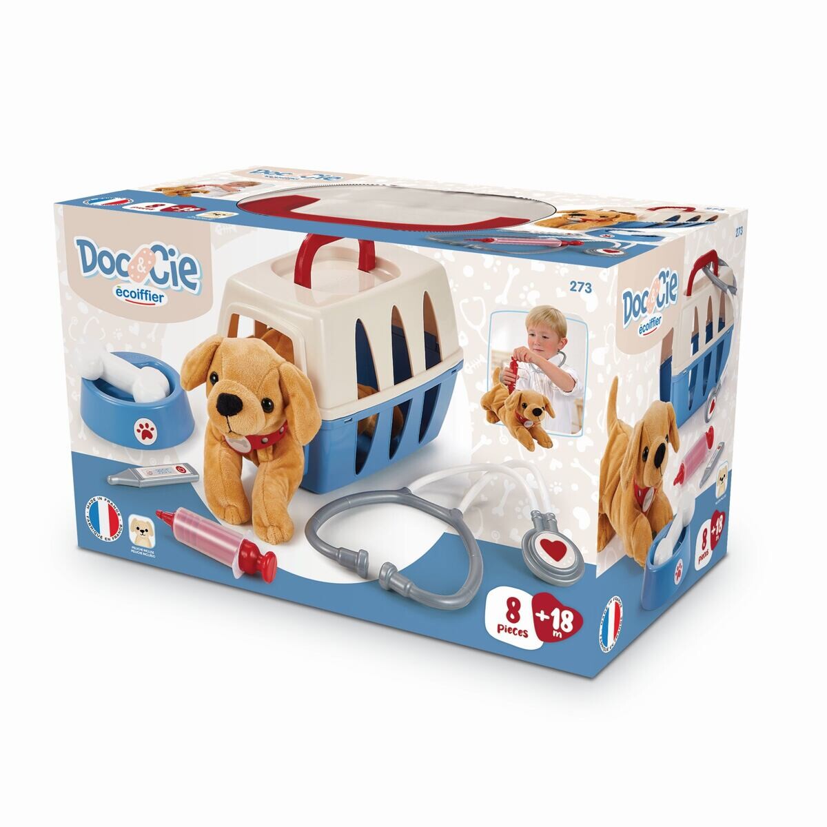 Ecoiffier Kufrík pre veterinára so psíkom