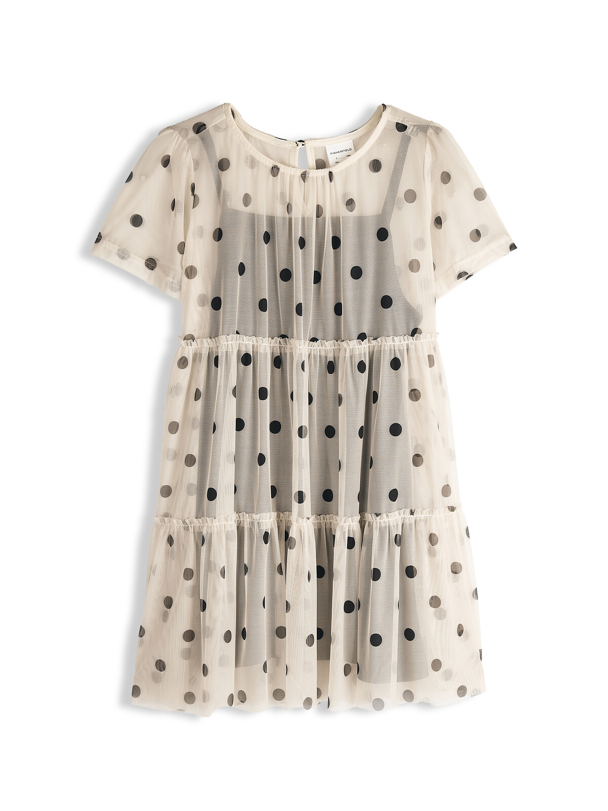 GATE Bodkované sieťované šaty