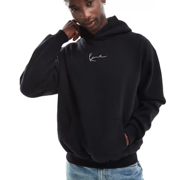 Mikina Karl Kani Small Signature Essential OS Hoodie Black - S