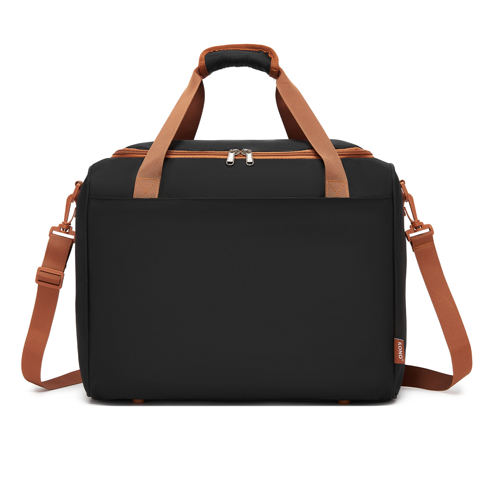 Cestovná príručná taška Kono 24 L - čierno-hnedá - 40x30x20 cm