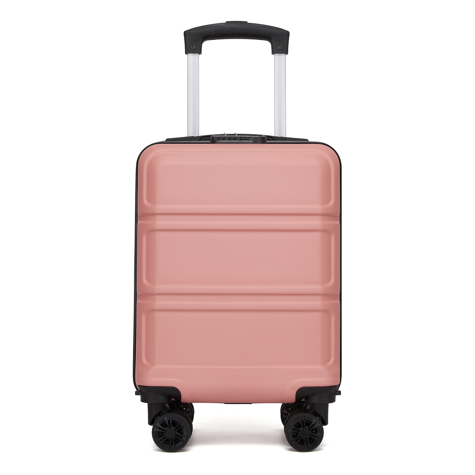 Príručný ABS+PC kufor s odnímateľnými kolieskami Kono 22L - nude - 45x30x20 cm