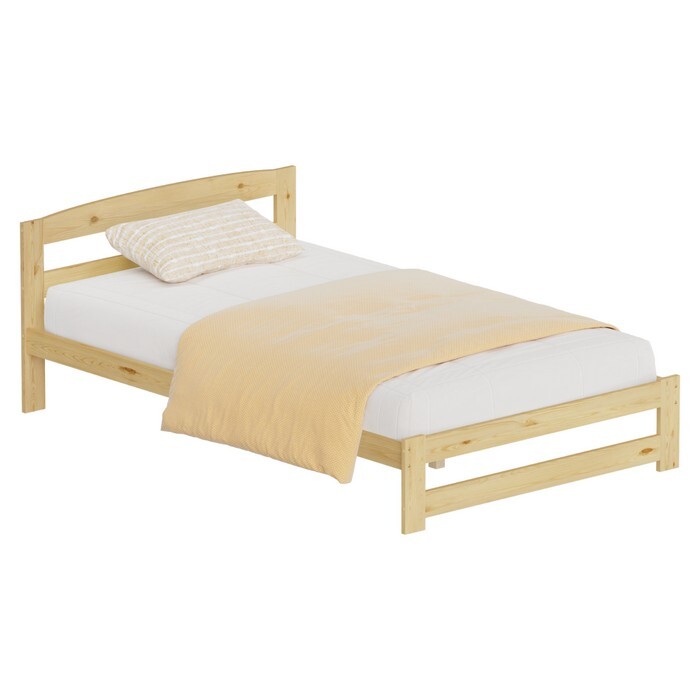 KONDELA Azra 120 drevená posteľ s roštom 120 prírodná