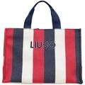 Veľká nákupná taška/Nákupná taška Liu Jo  L TOTE STRIPED CANVAS 2A6026 T2176