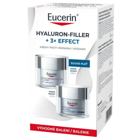 EUCERIN Hyaluron filler +3xeffect duo denný SPF15 a nočný krém 1 x 1 set