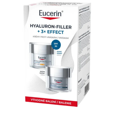 EUCERIN Hyaluron filler +3xeffect duo denný SPF30 a nočný krém 1 x 1 set