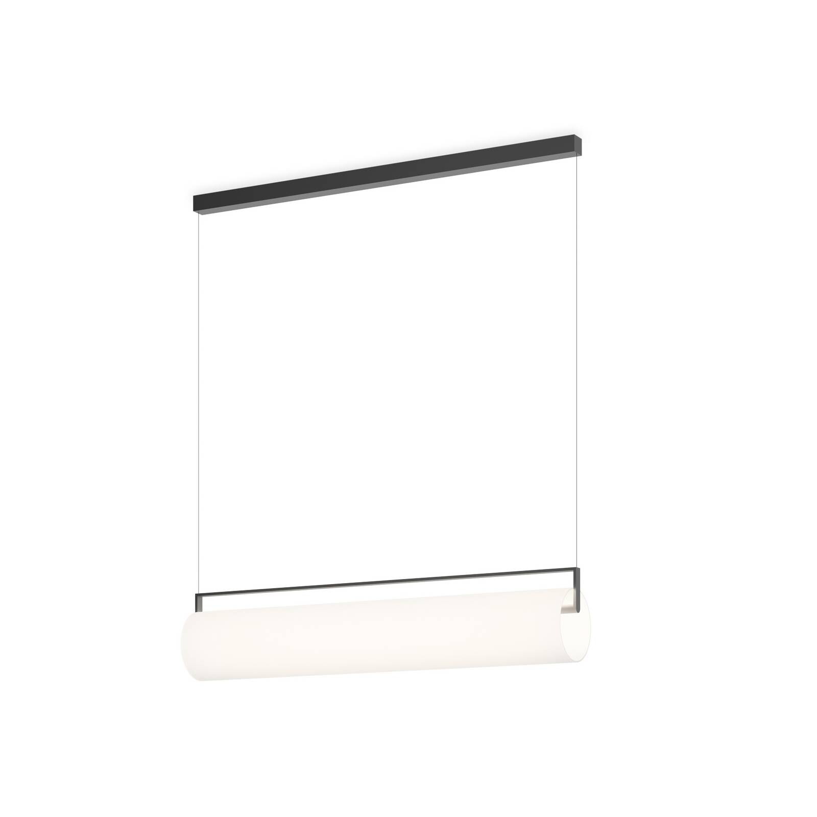 Vibia LED závesné svietidlo KONTORNO, dĺžka 92 cm, čierna, stmievateľná, 930