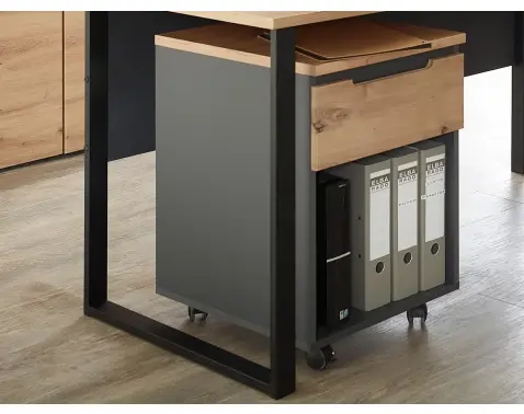 Úložný kontajner so zásuvkou Memphis, dub artisan/grafit%