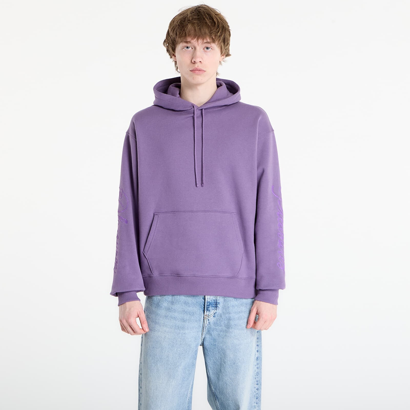 Mikina PLEASURES Scrawl Hoodie Eggplant XL