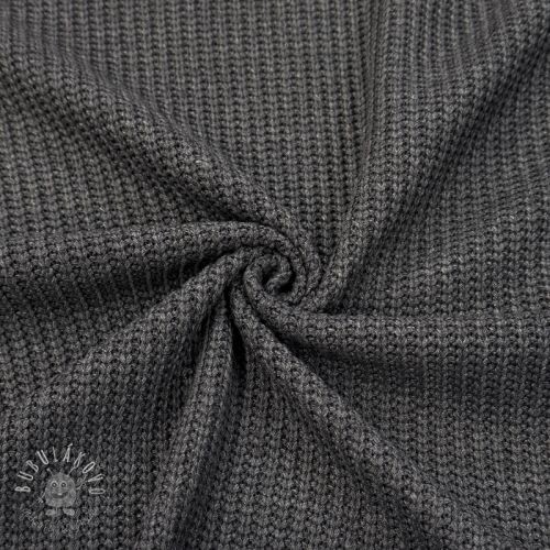 Svetrovina BIG KNIT dark grey