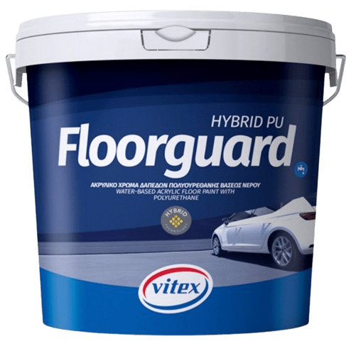 VITEX FLOORGUARD HYBRID PU - Polyuretánová farba na podlahy na vodnej báze biela, 9,269 L