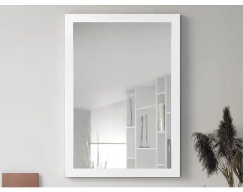 Nástenné zrkadlo Thea 48x68 cm, biele%