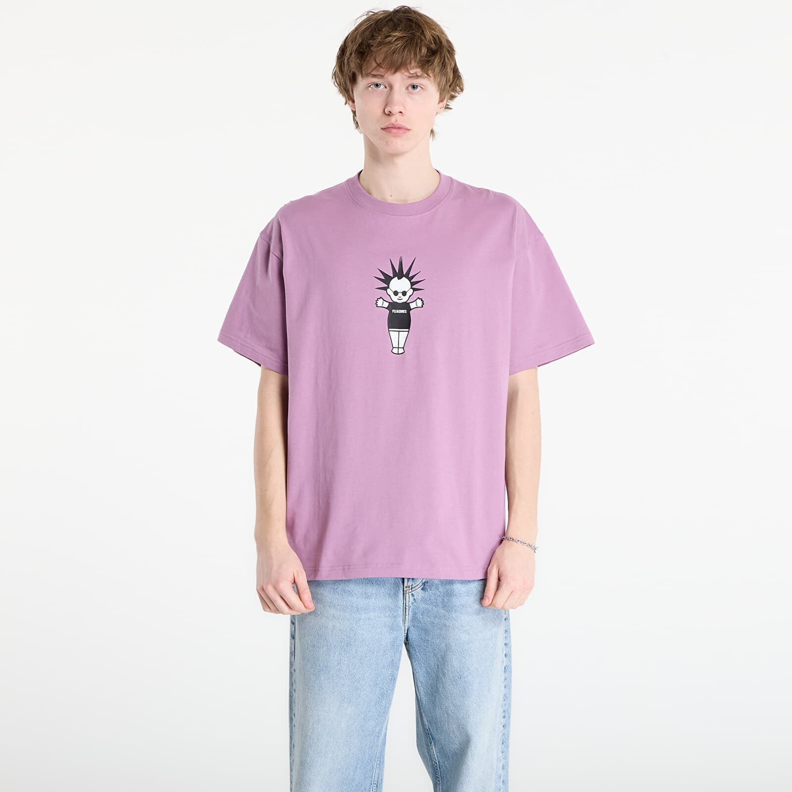 Tričko PLEASURES Punkpie T-Shirt Mauve S