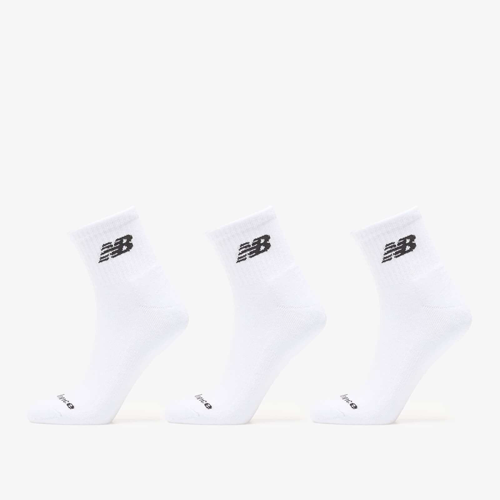 Ponožky New Balance Everyday Ankle Socks 3-Pack White L