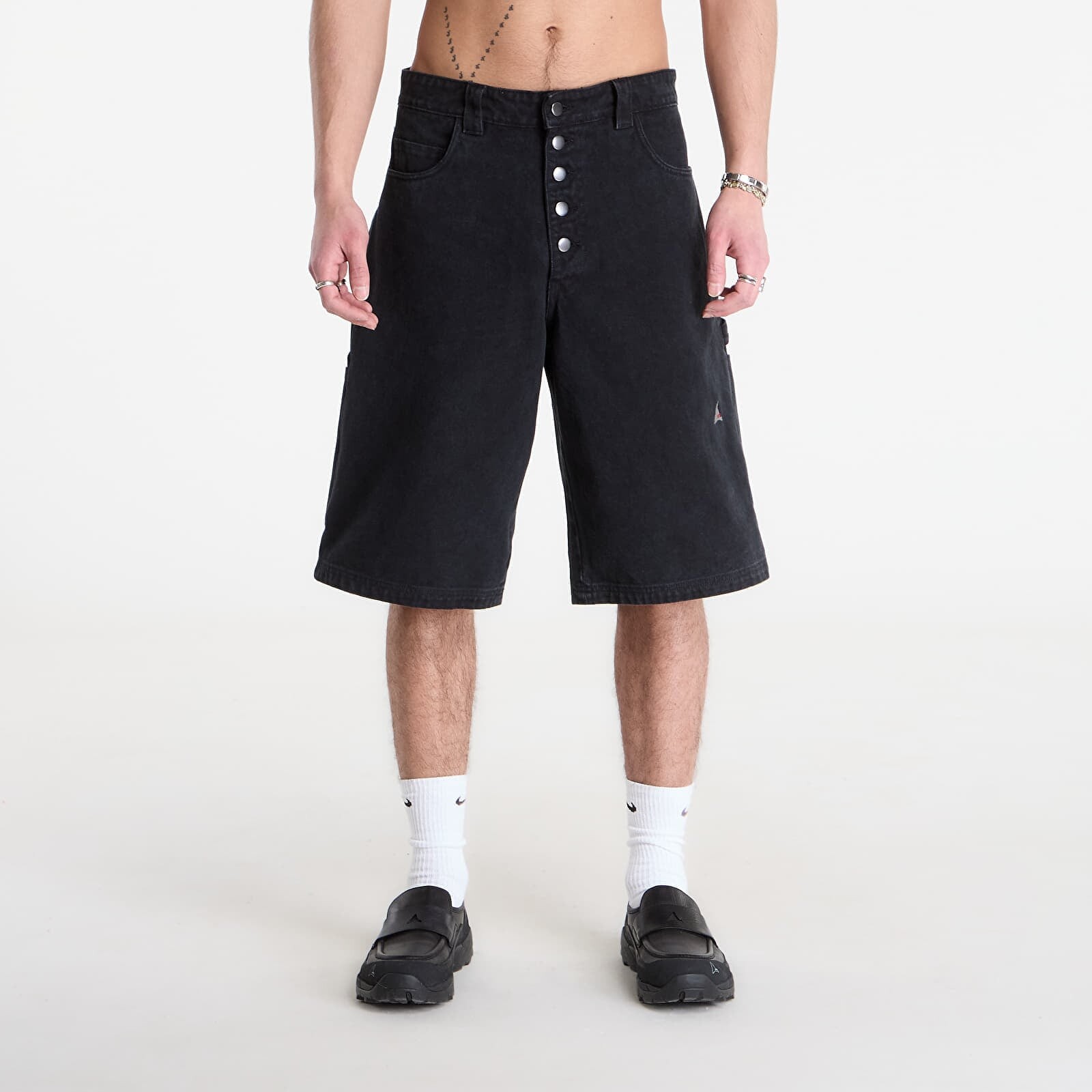 Šortky ROA Ash Canvas Shorts Washed Black L