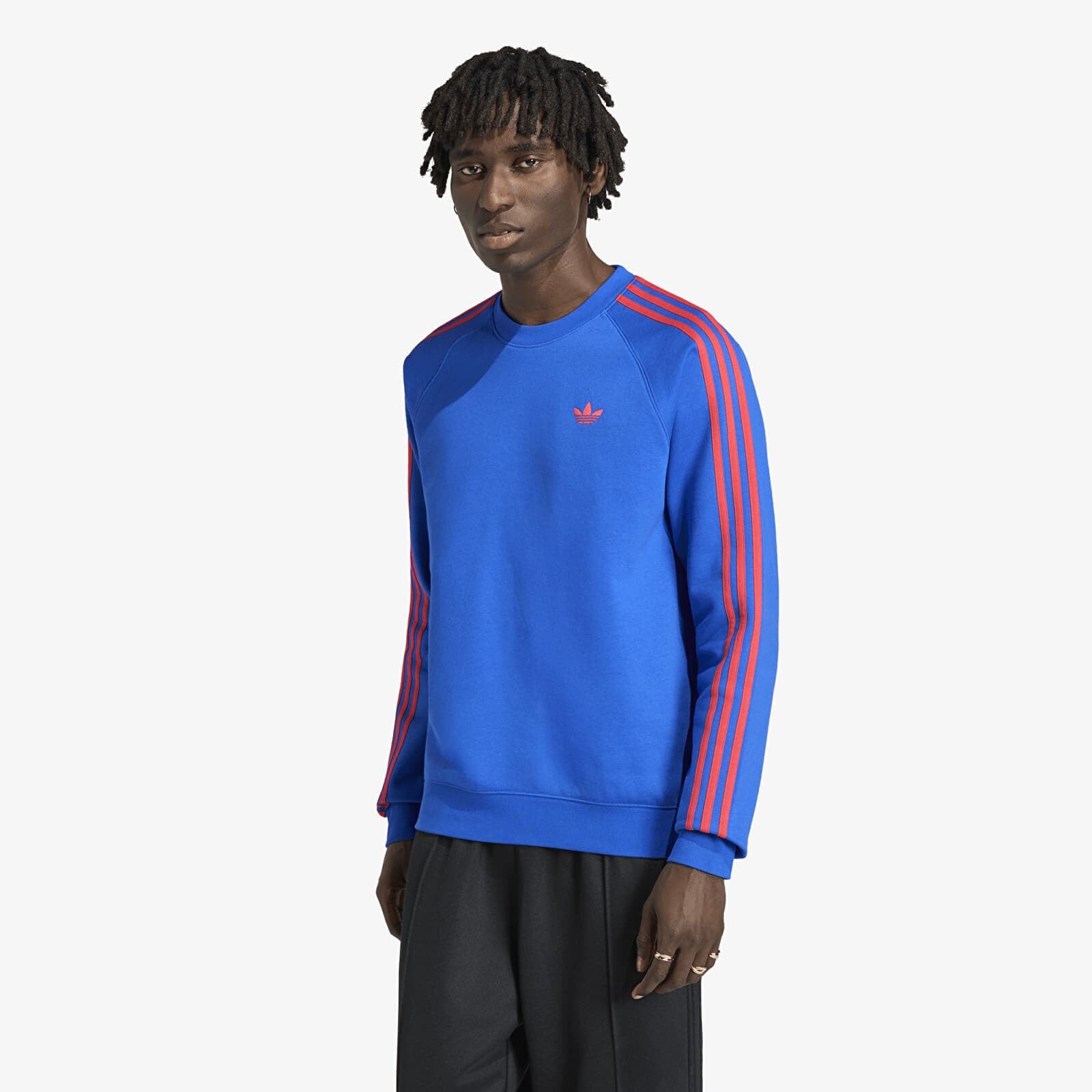 Mikina adidas 3S Crew Blue L