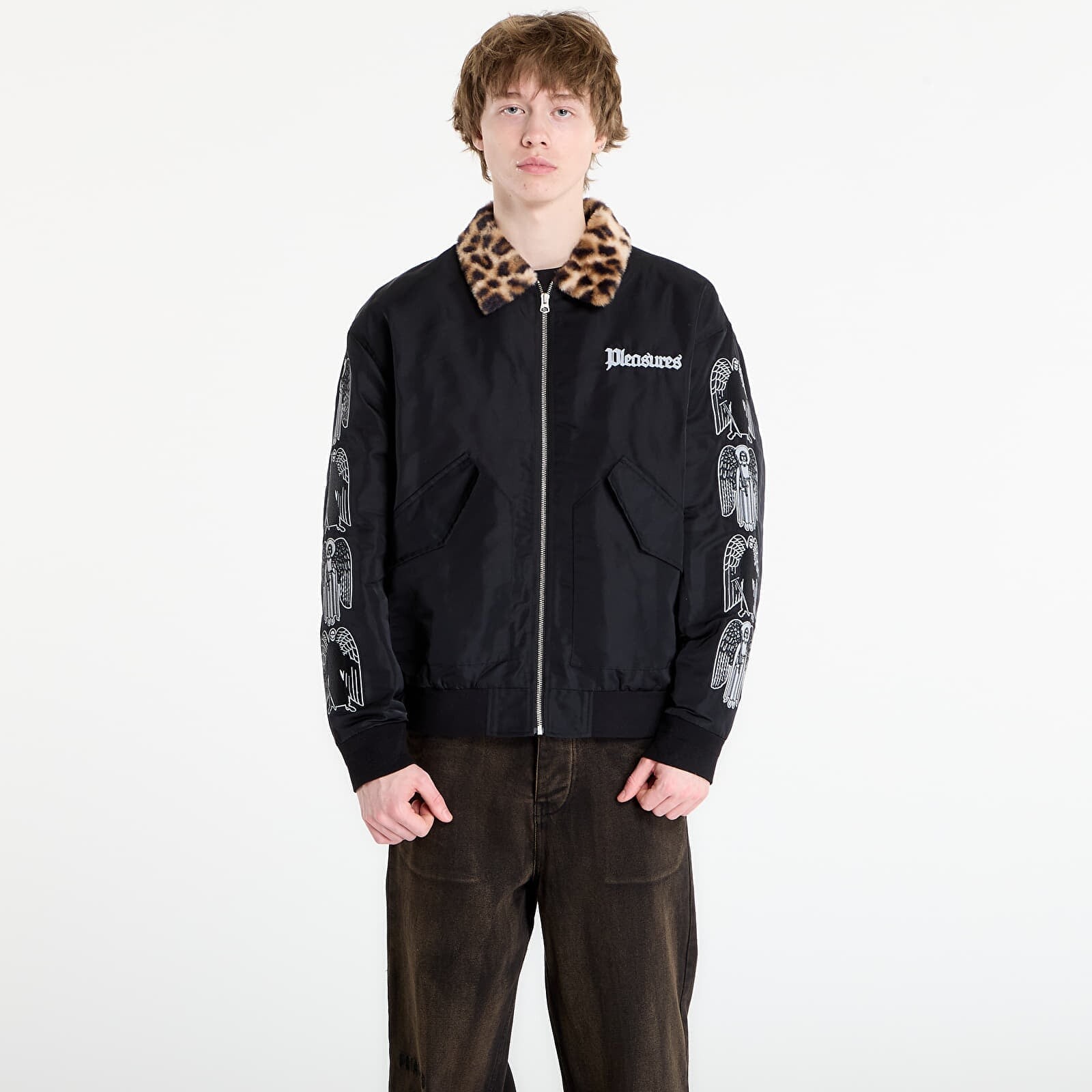 Bunda PLEASURES Angel Demon Flight Jacket Black M