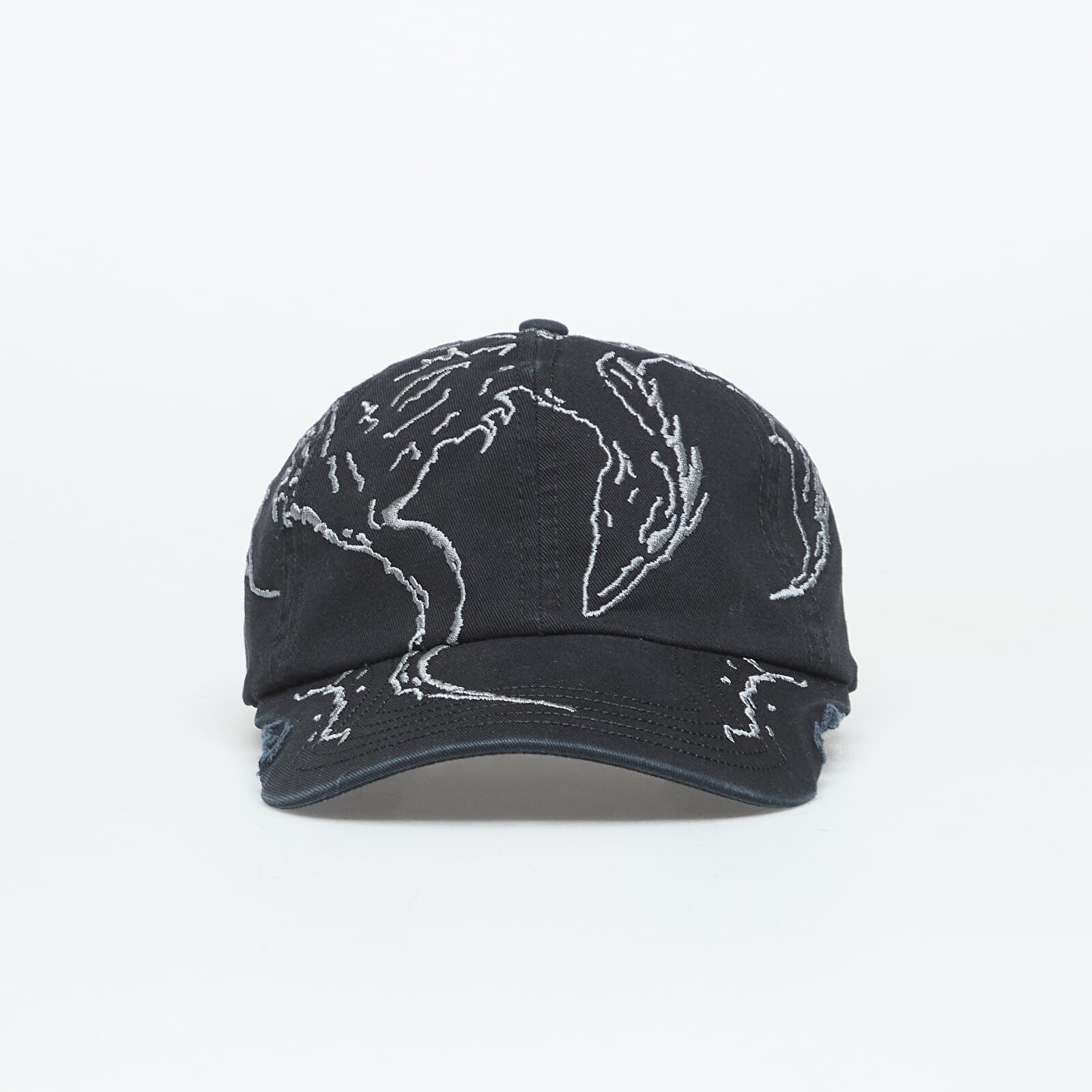 Šiltovka ROA Ryli Embriodered 6 Panel Cap Washed Black Universal
