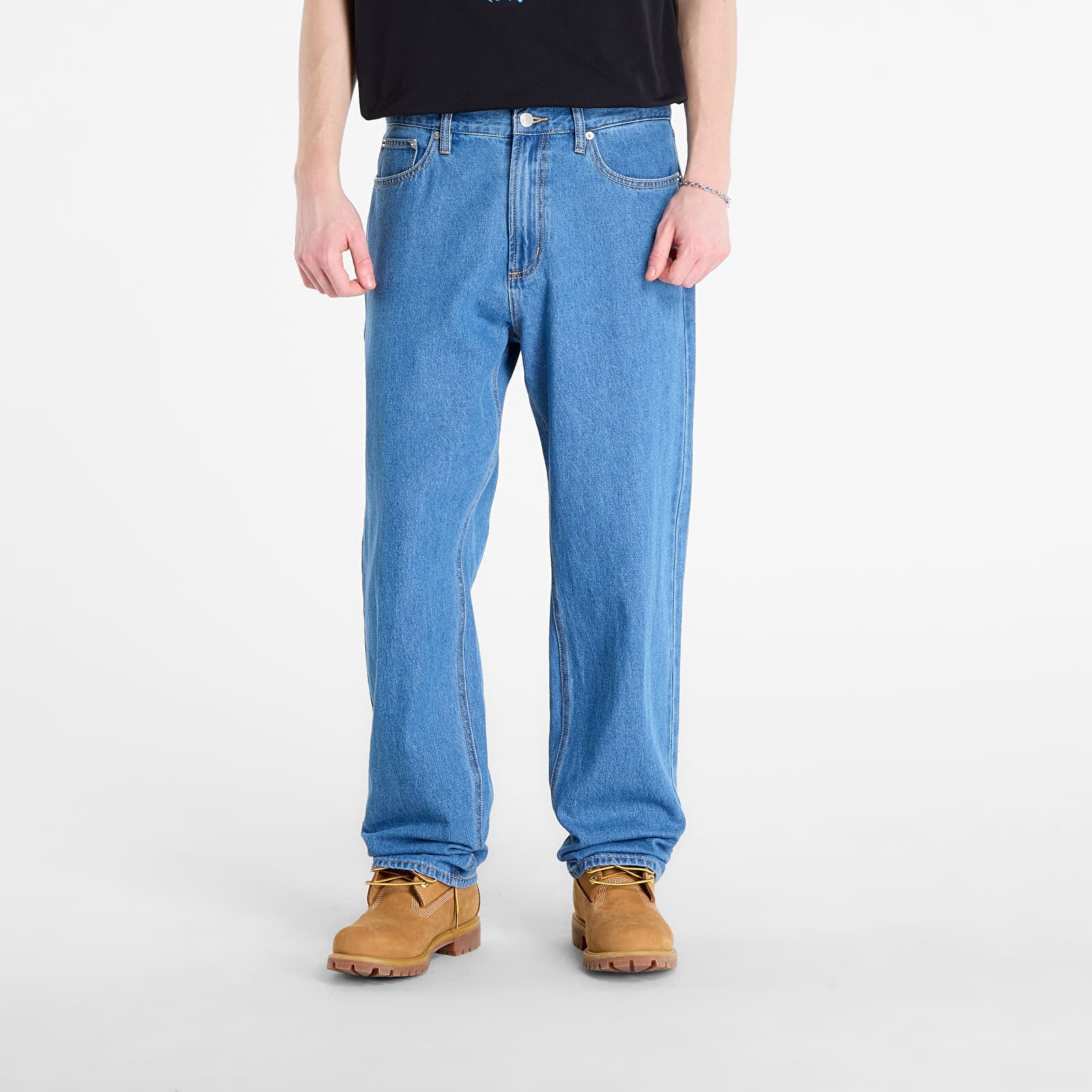 Džínsy OBEY Emerson Denim Salty Blue Stone Wash W33