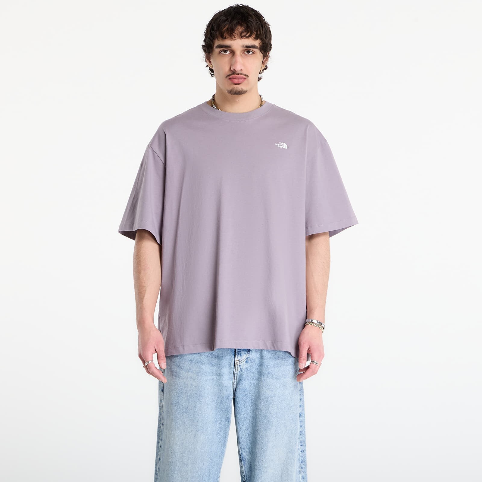 Tričko The North Face TNF Essential Simple Dome Os Ss Tee Transcendent Grey S
