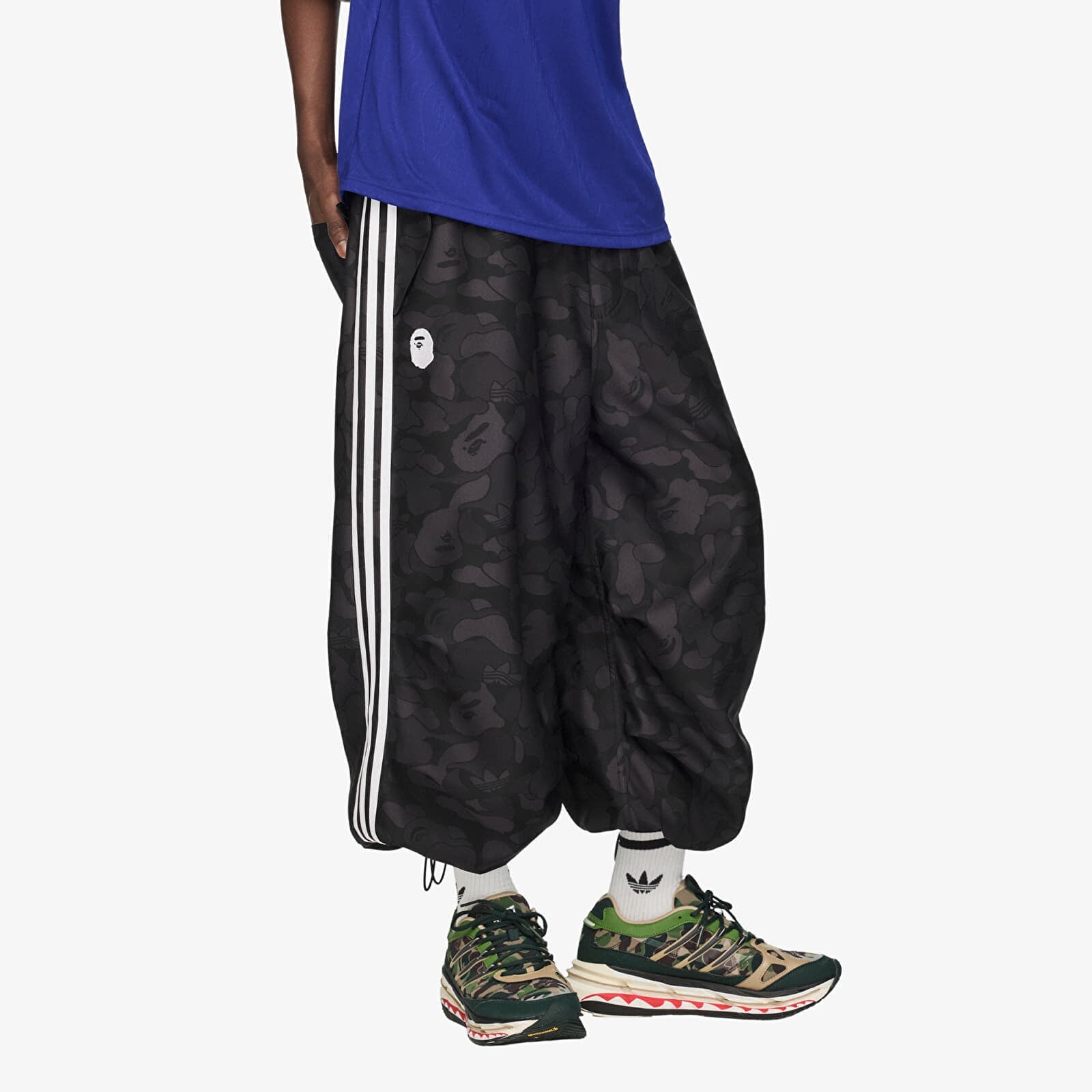 Kalhoty adidas x BAPE Jacquard Pants Black XXL